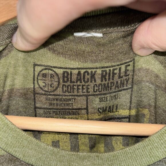 Black Rifle Coffee Co T Shirt Camo BRCC Since 2014 Men Sz Small Thin Soft - Picture 3 of 5